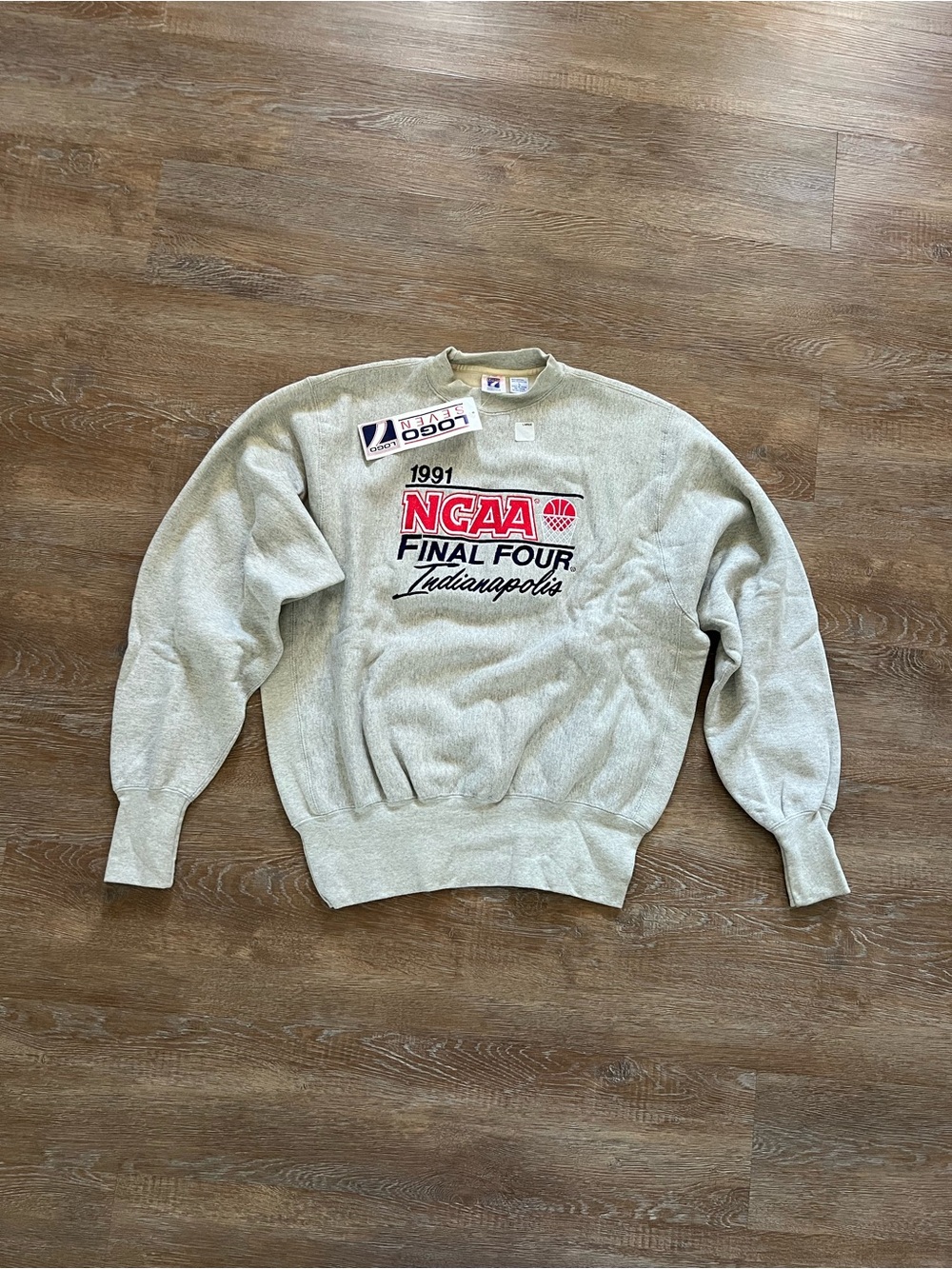 Vintage 1991 Logo 7 NCAA Final Four Indianapolis Sweatshirt | Large | NWT